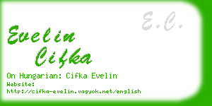 evelin cifka business card